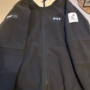 Helly Hansen Black and White Fleece Jacket